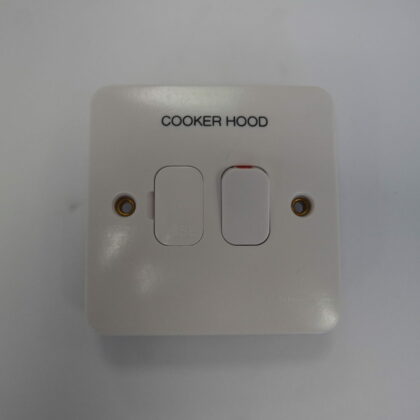 5 Pack - Schneider GET GGBL5010 Switched Connection Unit 13A - Engraved 'Cooker Hood'