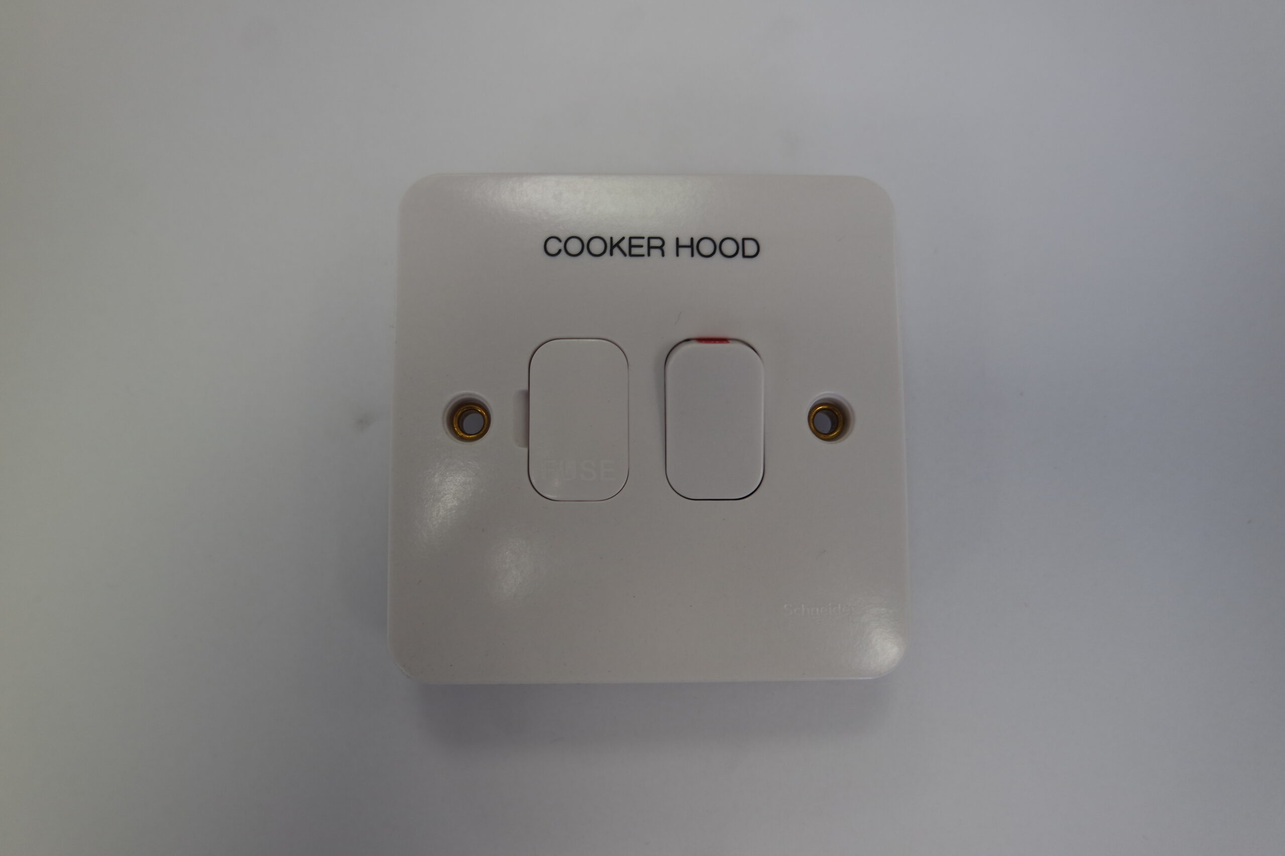 5 Pack - Schneider GET GGBL5010 Switched Connection Unit 13A - Engraved 'Cooker Hood'