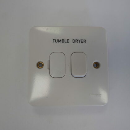 5 Pack - Schneider GET GGBL5010 Switched Connection Unit 13A - Engraved 'Tumble Dryer'