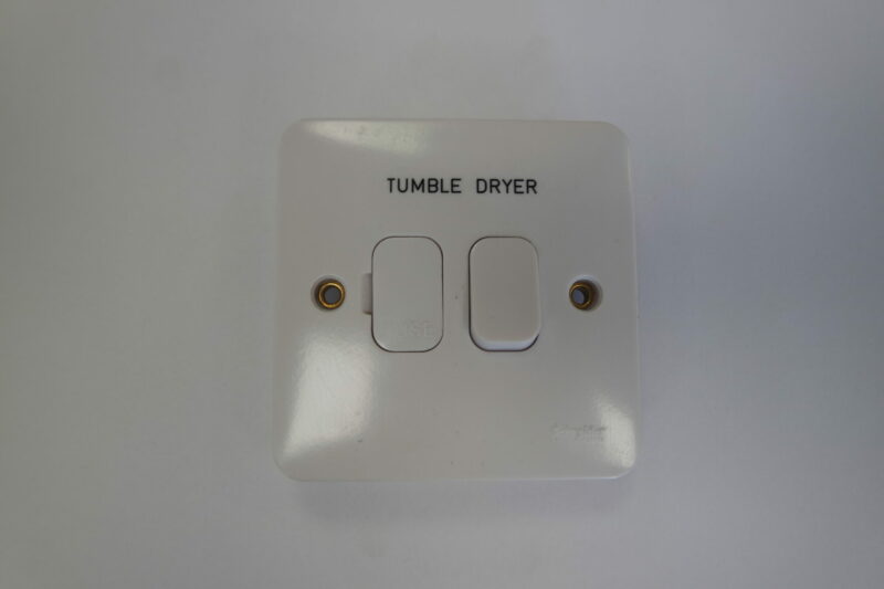 5 Pack - Schneider GET GGBL5010 Switched Connection Unit 13A - Engraved 'Tumble Dryer'