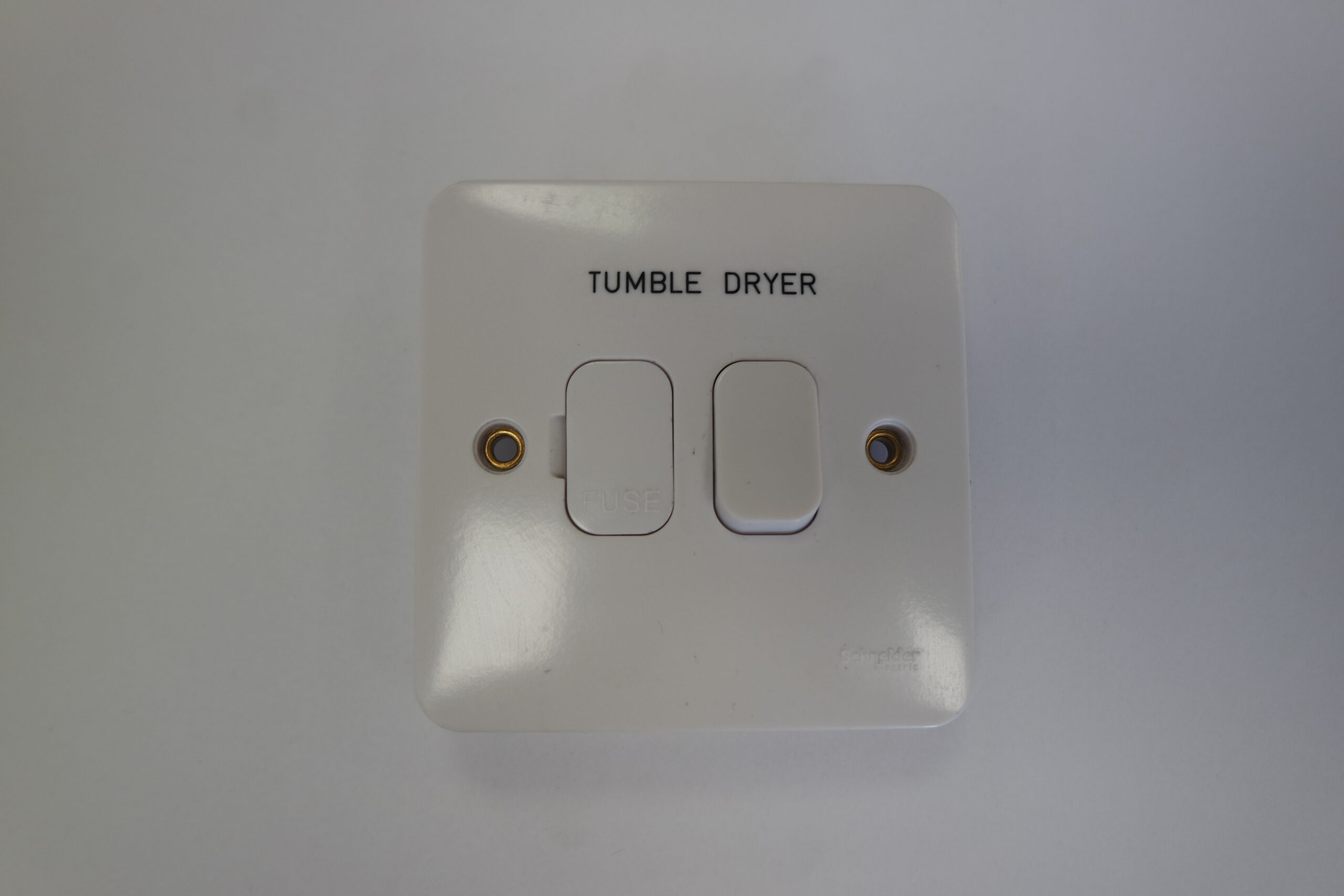 5 Pack - Schneider GET GGBL5010 Switched Connection Unit 13A - Engraved 'Tumble Dryer'