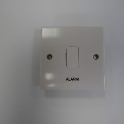 Schneider GET GU5000 Ultimate White Moulded Unswitched Connection Unit 13A Engraved ALARM