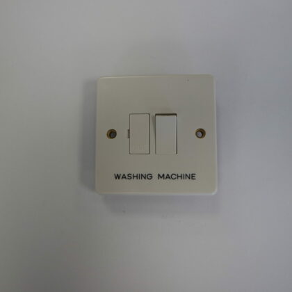 5 Pack - Crabtree 4827 Fused Connection Unit - Engraved 'Washing Machine'