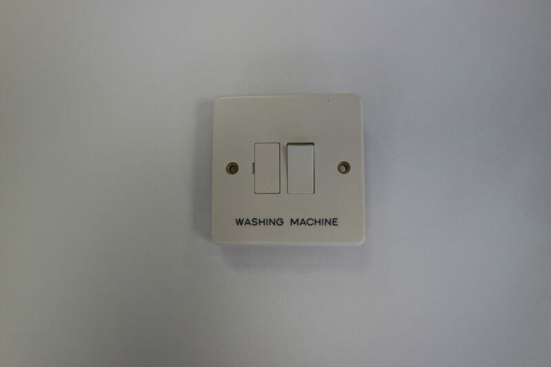 5 Pack - Crabtree 4827 Fused Connection Unit - Engraved 'Washing Machine'