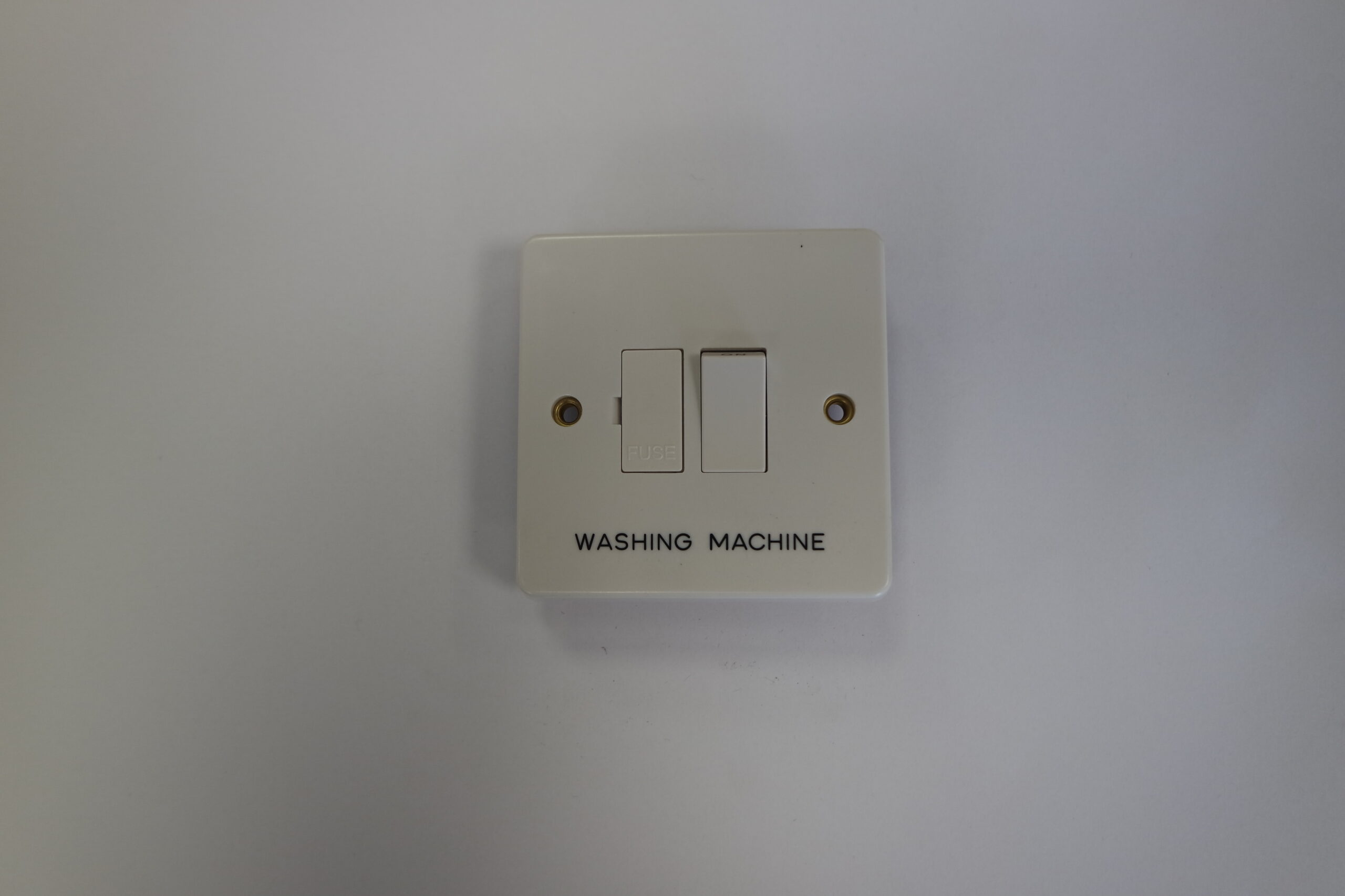5 Pack - Crabtree 4827 Fused Connection Unit - Engraved 'Washing Machine'