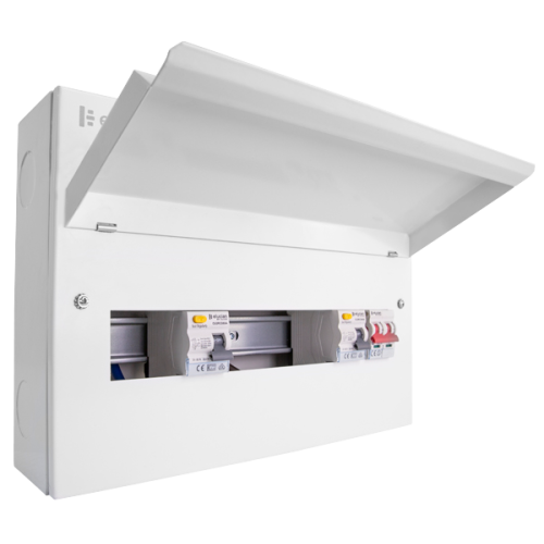 CLICK CUEB16MSRCD10 5+5 Dual 80A Type A RCD Metal Clad Consumer Unit