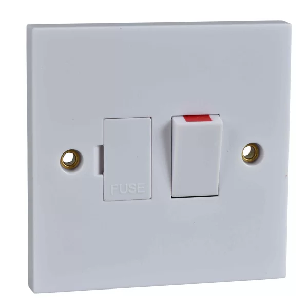 Schneider GET GSWSPUR Exclusive White Moulded Switched Connection Unit 13A