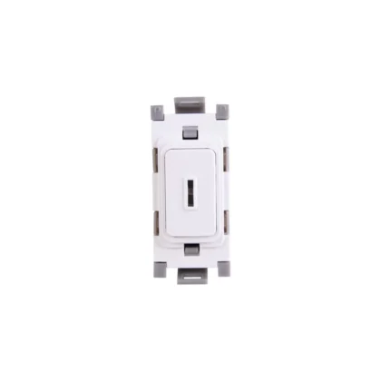 Deta G3534 Grid Switch White 1-Way 1-Module Double Pole Key Switch 20A