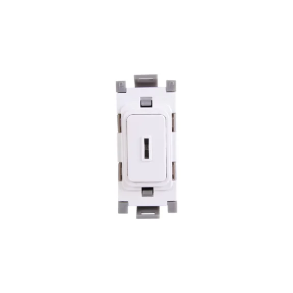 Deta G3534 Grid Switch White 1-Way 1-Module Double Pole Key Switch 20A