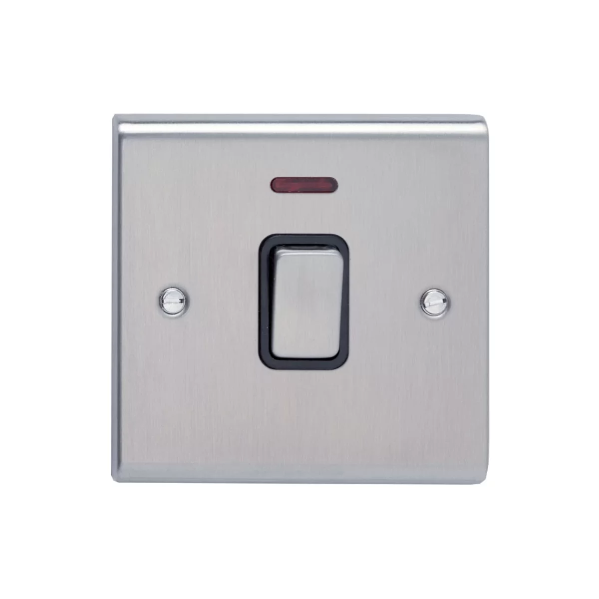 Deta SD1391SSB DP Switch Neon 20A Stainless Steel