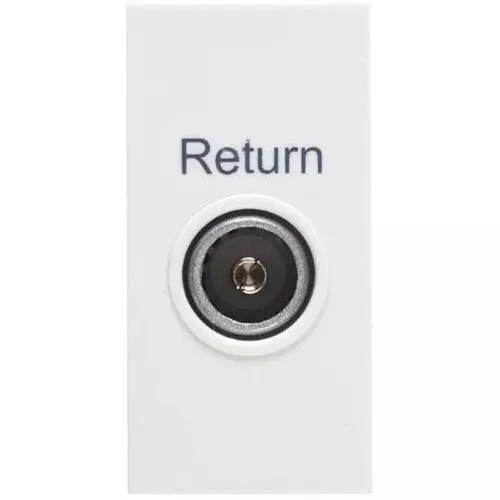 Deta S1436 Co-Axial Female Return Module - White