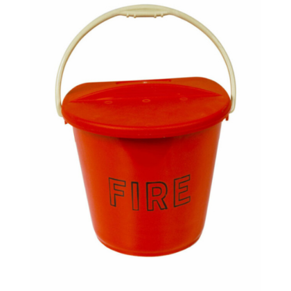 Plastic Fire Bucket & Lid