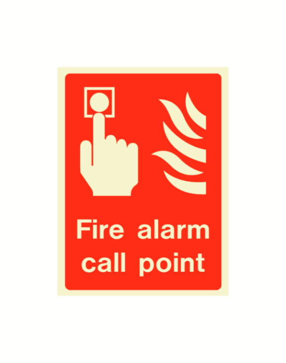 Fire Alarm Call Point Sign Photoluminescent